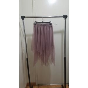 Dusty Lavender Mesh Skirt